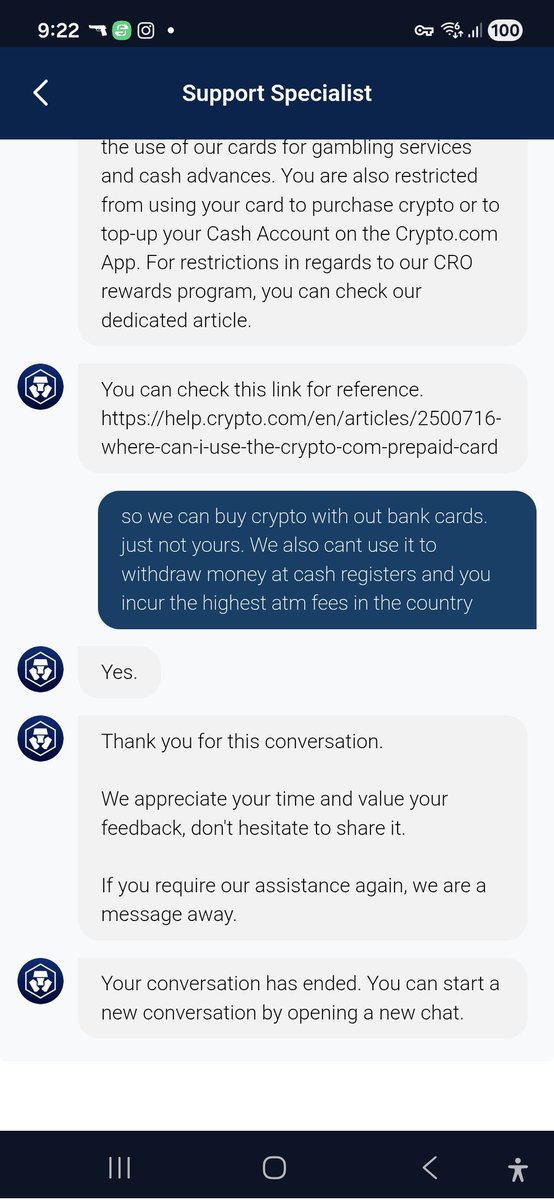 juodeika's tweet photo. @cryptocom  Great customer support. https://t.co/jNVoBsroJE