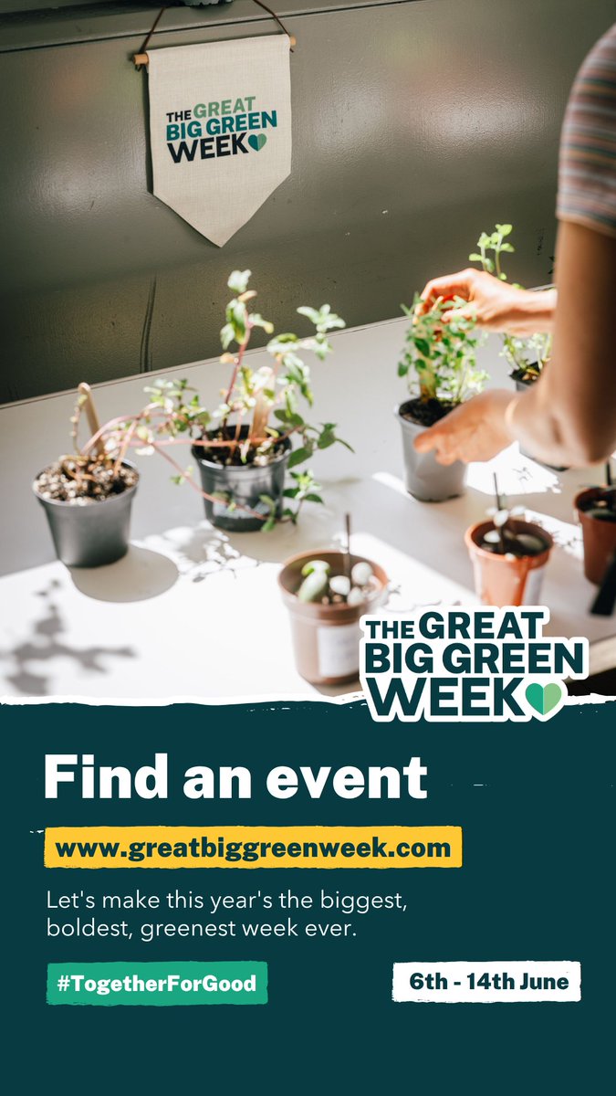 MarkLaneTV's tweet photo. The UK's biggest celebration of community action for nature and climate is here! From 6–14 June, millions will come together for nature walks, repair cafés, clothes swaps and more. Find what's on near you: https://t.co/VoaUA0CnHj #GreatBigGreenWeek #TogetherForGood @theccoalition https://t.co/lthuZQKkV7