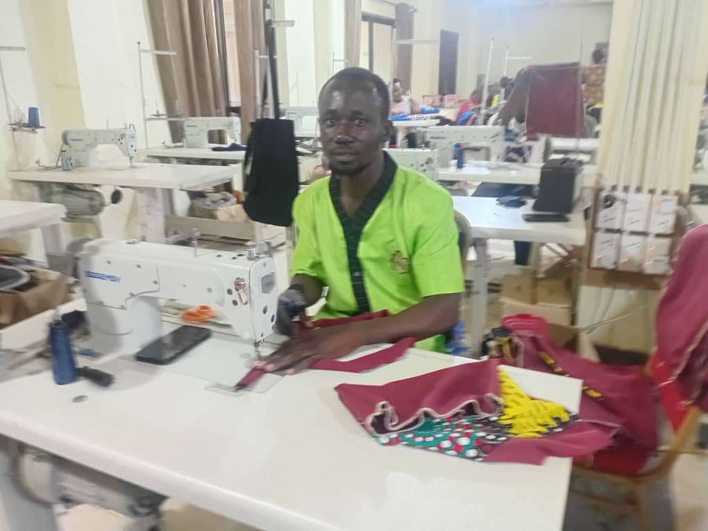 KofiAshon's tweet photo. Behind every ‘Buafuoɔ’ (Helper) bag is a story of opportunity and empowerment.

These talented men and women from the Birim North District, engaged through the ZADEF Fashion Centre, are the makers of these bags. 

#ZijinInGhana  #WAMPEX2026 https://t.co/L9498HCQEh