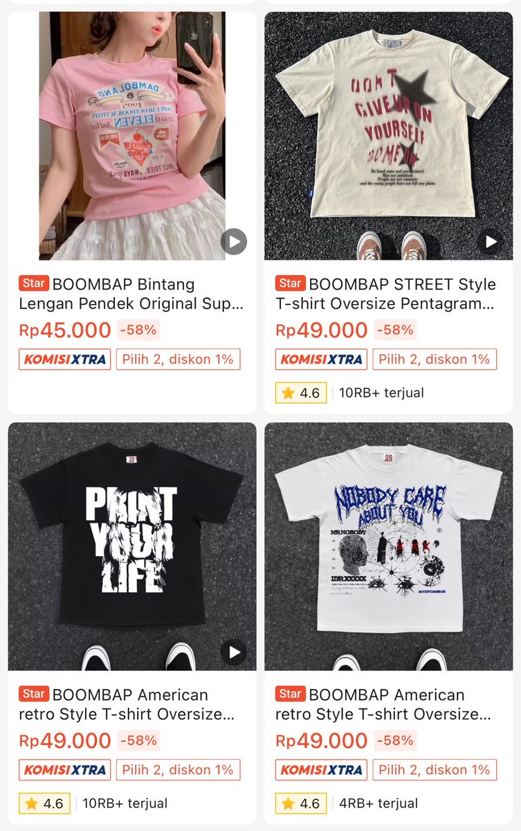perscuma's tweet photo. 4. crop top basic
https://t.co/1CiLtFmeWG

5. slim fit body retro
https://t.co/svmIBRqTab

6. kaos cewe-cowo oversize street style
https://t.co/POShrCgoB7 https://t.co/7MwmIBNHUo