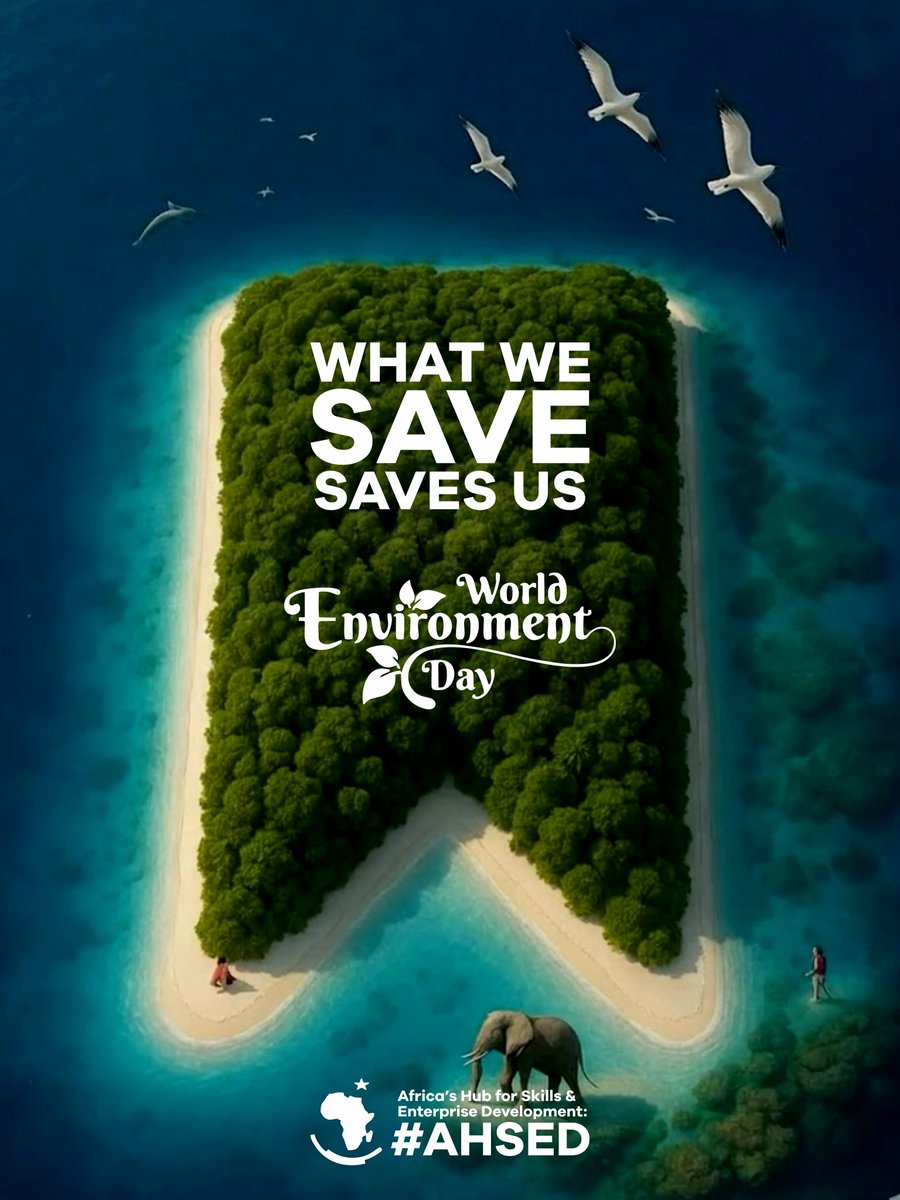 OfficialAHSED's tweet photo. Today, on World Environment Day, we're reminded that protecting the environment is not just about preserving nature—it's about protecting our future.

Happy World Environment Day.

#WorldEnvironmentDay #AHSED #YouthEmpowerment #CommunityDevelopment #EnvironmentalAwareness https://t.co/slg9ppZSiN