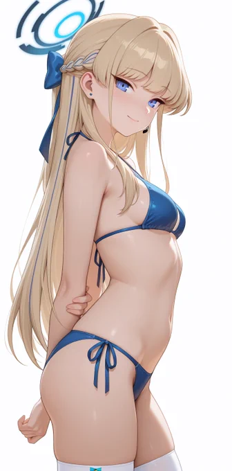 水着のトキ SFW No suggestive intent, No nudity. Healthy sporting swimwear style illustration. #ブルアカ #BlueArchive