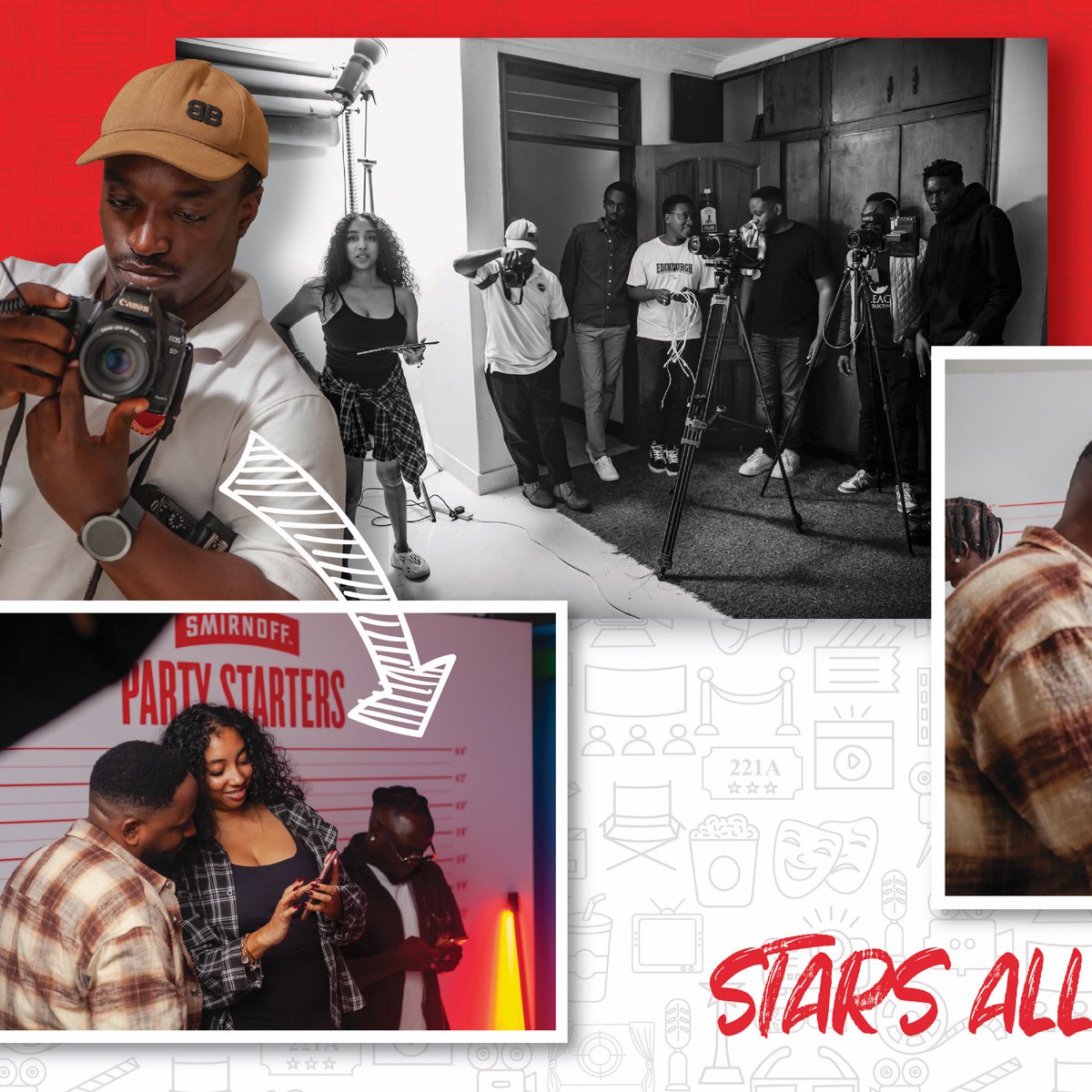ivleague256's tweet photo. Yap. Singing, unfunny jokes, and a whole lot of fun. The Smirnoff Party Starters shoot was special. 🎥

#SmirnoffPartyStarters #IVLeague #BehindTheScenes https://t.co/AwOJc6AND6