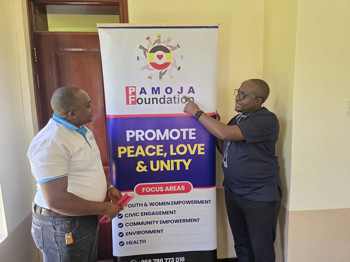 BruceMusimenta's tweet photo. Earlier today, I had the privilege of meeting the CEO of INFO-CODE Consults Ltd @ConsultsCode at the Pamoja Peace and Love Foundation @PamojaU2024 offices, alongside Mr. Twaha Byaruhanga @ByaruhangaTwaha, our Operations boss. We discussed strategic areas of collaboration aimed at equipping young people in Uganda’s slums and ghettos with practical IT and technology skills for survival, innovation, and employment.

Together, and in support of the Government of Uganda’s @GovUganda youth empowerment agenda, we are committed to creating opportunities, bridging the digital divide, and empowering the next generation through technology. 🇺🇬

#YouthEmpowerment #DigitalSkills #TechForYouth #PamojaFoundation #DigitalTransformation @kasujja @Nyinancweende @JustineLumumba @UCC_ED @mkainerugaba @LindaEvelyn_N @MaamaKampala21 @CarolPrim3 @MODVA_UPDF @MercyLakiskis @Central_YouthMP