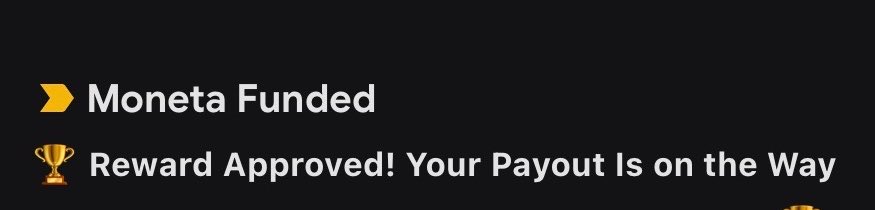 xxlucian09's tweet photo. 🔥 23 MINUTES.

That’s all @MonetaFunded needed to approve my payout.

Fast. Simple. Reliable.

If you’re looking for a prop firm that moves quickly, check them out and use code LUCIAN 🚀💰 https://t.co/tLHrmE88ev