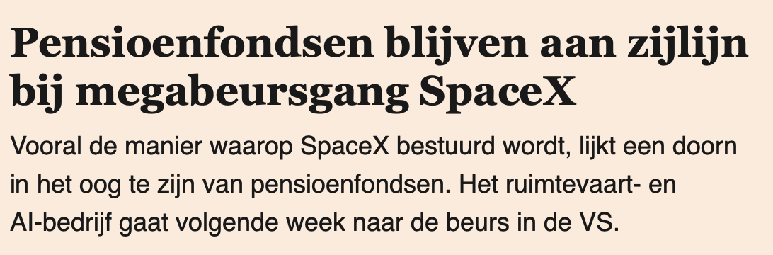 riksneller's tweet photo. Ja, stel je  je een visionair ondernemer voor die tot op het diepste niveau weet wat er in zijn ondernemingen gebeurt, keer op keer bewijst het onmogelijke te kunnen realiseren en de wereld echt verandert. En die ondernemer regelt het zo dat hij niet opzij gezet kan worden door een stelletje nitwits (zoals Steve Jobs overkwam en Elon bijna); dat moet je als pensioenfonds natuurlijk een doorn in het oog zijn. Even voor de duidelijkheid; Pensioenfondsen zijn er primair om pensioenen van deelnemers veilig te stellen door een zo goed mogelijk rendement te halen. Het zijn geen politieke instituten!