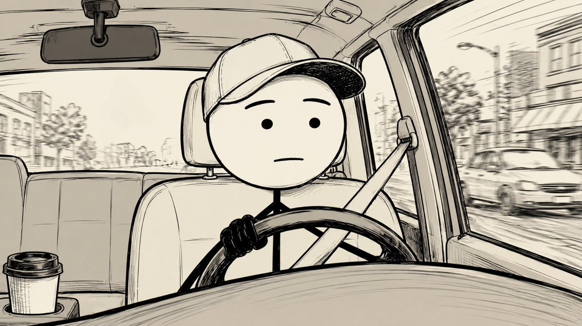 Stick Figure Driver Sketch
