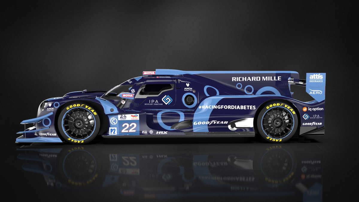 UnitedAutosport's tweet photo. 24 HOURS OF LE MANS LIVERY REVEAL 🤩… and this year, the #22 ORECA 07 is racing for a very important cause 💙

In 2026, the two-time Le Mans winning #22 ORECA 07 will take to Circuit de la Sarthe in a specially designed #RacingForDiabetes livery. 

United Autosports is committed to shining the spotlight on diabetes at the biggest endurance race in the world, with a livery takeover shaped by the blue circle - the international symbol for diabetes awareness. The car colours have been developed in association with Sanofi, one of the car’s sponsors.

#LeMans24 #RacingForDiabetes