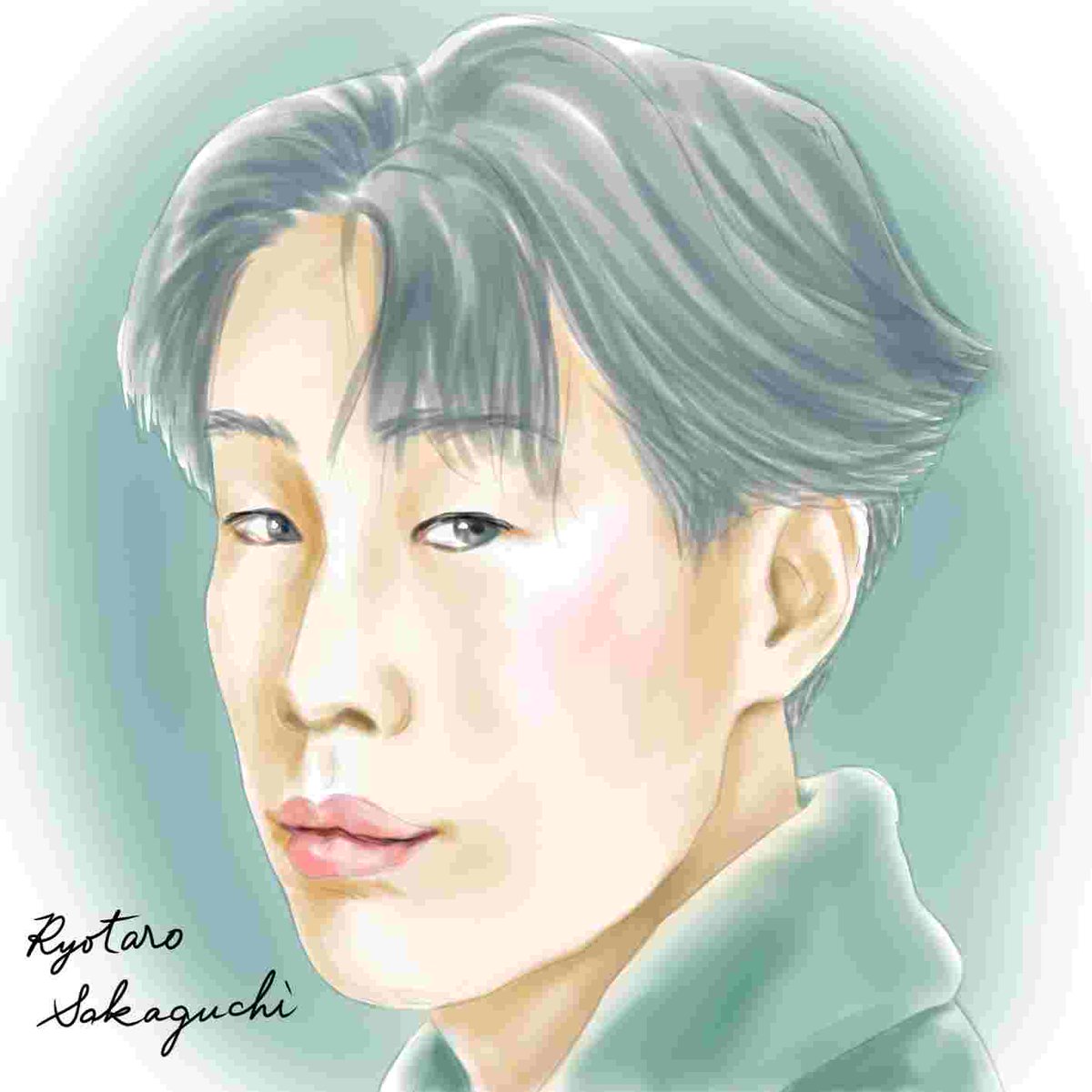 sabe26731704's tweet photo. #絵描きさんと繋がりたい　#みんなで楽しむtwitter展覧会　#似顔絵　#イラスト　#スケッチ
#坂口涼太郎　さん。イラストは　#風薫る　の藤田邦夫バージョン。名脇役ですね。 https://t.co/fkkg6o5XXa