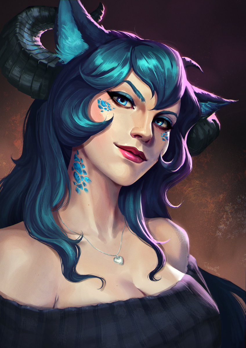 KatieRouu's tweet photo. Live on Twitch! LoL/Rimworld/DarkestDungeon day! 

Please also enjoy this lovely art of my OC by the incredibly talented @Tofusenshiart !!! I absolutely love this take on my OC. So pretty. https://t.co/XP3ykJGlT7
