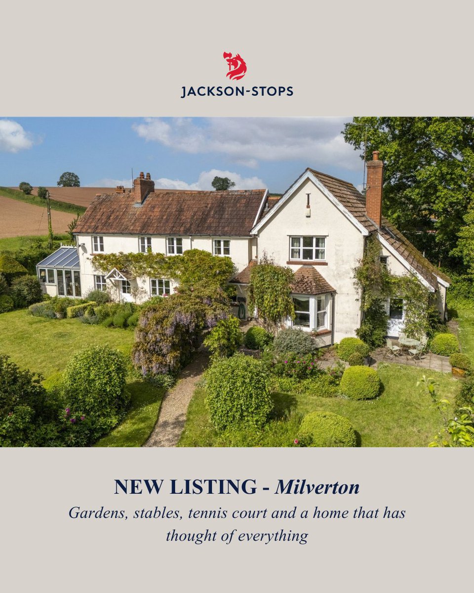 JS_Taunton's tweet photo. New listing
#Weekmoor #Milverton
Guide price £925,000

An attractive detached house in a peaceful and sought-after rural setting with a tennis court, stables and beautifully established gardens.

https://t.co/K7AjzyPZfO

#taunton #somerset #somersetproperty #somersethomes https://t.co/LCUFWWdGlh