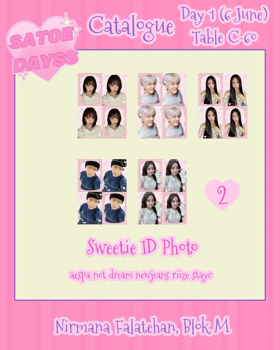 velvetattack's tweet photo. Booth C60

Day 1
IG: satoedayss

aespa jastip pland pin button id photo sticker https://t.co/5kseDzomuV