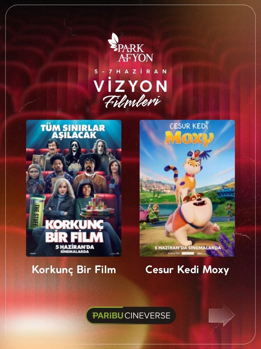 parkafyon's tweet photo. Bu hafta Park Afyon’da kaçırılmaması gereken birbirinden etkileyici filmler sizi bekliyor! 🎞 🍿

#ParkAfyon #ŞehrinBuluşmaNoktası #Afyon #Sinema #Film https://t.co/QsCfs0q18G