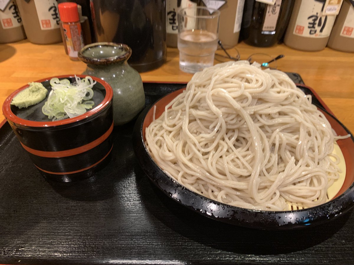 cheemo_jp's tweet photo. 今日のランチは大番さんで「もりそば中盛り」です🤤　これで中なのだ笑笑 https://t.co/4BStwpcAFa