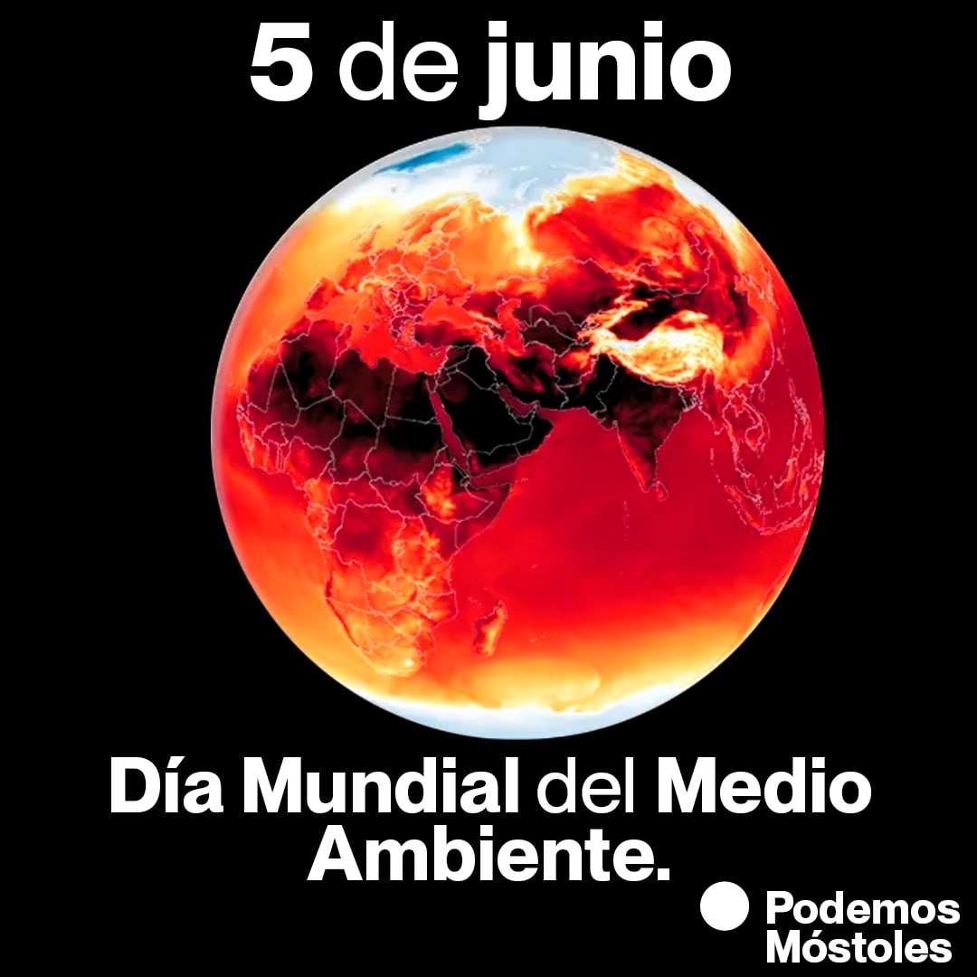 PodemosMostoles's tweet photo. 🌍 En el Día Mundial del Medio Ambiente recordamos que la crisis climática no se combate con palabras, sino enfrentando a quienes hacen negocio contaminando nuestro planeta.

Defender el medio ambiente es defender a la gente. 💜🌱

#DíaMundialDelMedioAmbiente #JusticiaClimática https://t.co/zylCuEJYL9