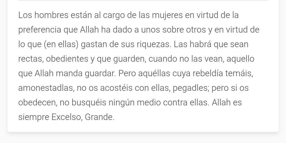 Mapiii_06's tweet photo. @AminnnLH @Tagelca El primero en Sahih al-Bukhari, los otros dos en el Corán, específicamente el primero en Sura 4 (An-Nisa), aleya 34 y el segundo en Sura 2 (Al-Baqarah), aleya 282 https://t.co/bagFzT6iUP