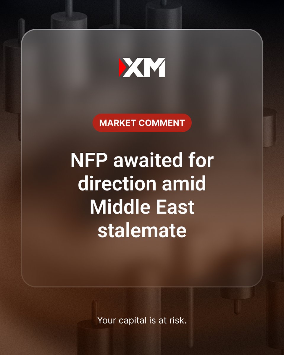 XM_COM's tweet photo. #Markets are awaiting the #NFP report for direction amid the #MiddleEast stalemate. #Oil is steady, but #AI #stocks are sliding. So are #cryptos.

For the full roundup, see our daily comment 👉 https://t.co/garAu0FATw

#XM #MarketComment https://t.co/9CSIcvc8vj