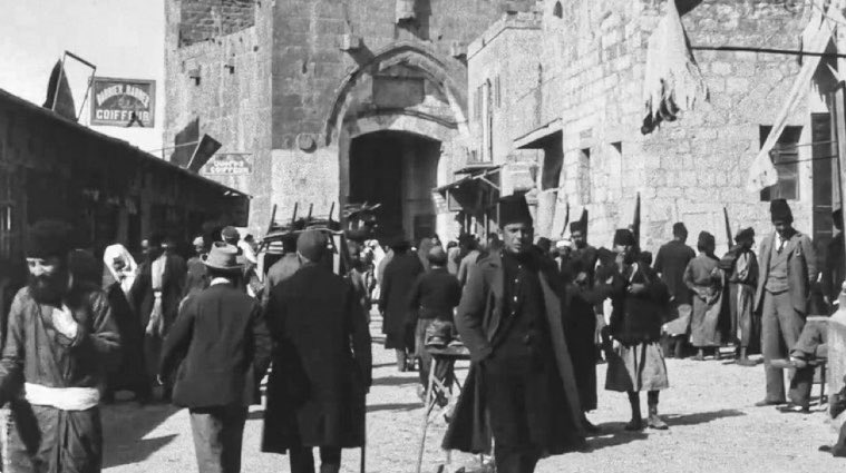 mhdksafa's tweet photo. For many decades, Zionists promoted the biggest lie in modern history. They claimed they came to “a land without a people, for a people without a land.” 

But the truth they tried to erase is that Palestine was pulsing with life. It was not a barren desert, but a complete homeland embracing a civilized people.

This photograph, taken in Jerusalem in 1896, documents people living peacefully side by side in Palestine. The holy places of the three religions are scattered across a few hundred square meters. The Great Mosque is close to Christ's tomb, further along at the foot of the Wailing Wall.

Until armed Zionist gangs entered turning this prosperity into rubble, and displacing its owners.