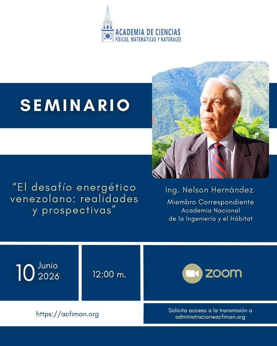 acfimanve's tweet photo. El ingeniero Nelson Hernández (@anihven) dará a conocer algunos proyectos de inversión diseñados para generar valor agregado y riqueza mediante la innovación y, en consecuencia, superar la dependencia histórica de las actividades extractivas primarias.
https://t.co/H3rVXYFy4R https://t.co/k5bTU5RKtn
