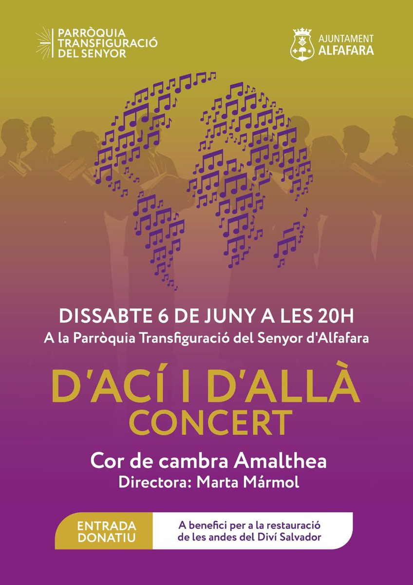 AssSerraMariola's tweet photo. AGENDA del cap de setmana:
#ALFAFARA: dissabte 6, concert cor de cambra Amalthea, 20h, Parròquia d’Alfafara
#BANYERES: dissabte 6, jornada “Som Natura” per a la conscienciació ambiental i el turisme sostenible, durant tot el dia al parc Vila Rosario https://t.co/ku2JnM2lCg