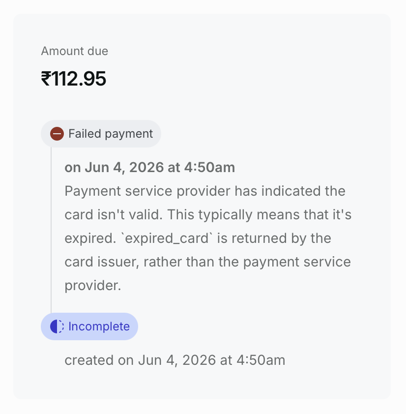 muneeb_builds's tweet photo. Started trial subscription for @postnitroai and I've been seeing alot of such notifications 🥲

Either the users input invalid credit cards or they have insufficient funds.

I guess this is why all trial subs have a $1 charge 😅

It took me a full year to relaunch the trial subscription after last years fiasco.

Learnt from the earlier experience, and made it much tighter. Let's see how it goes 😎