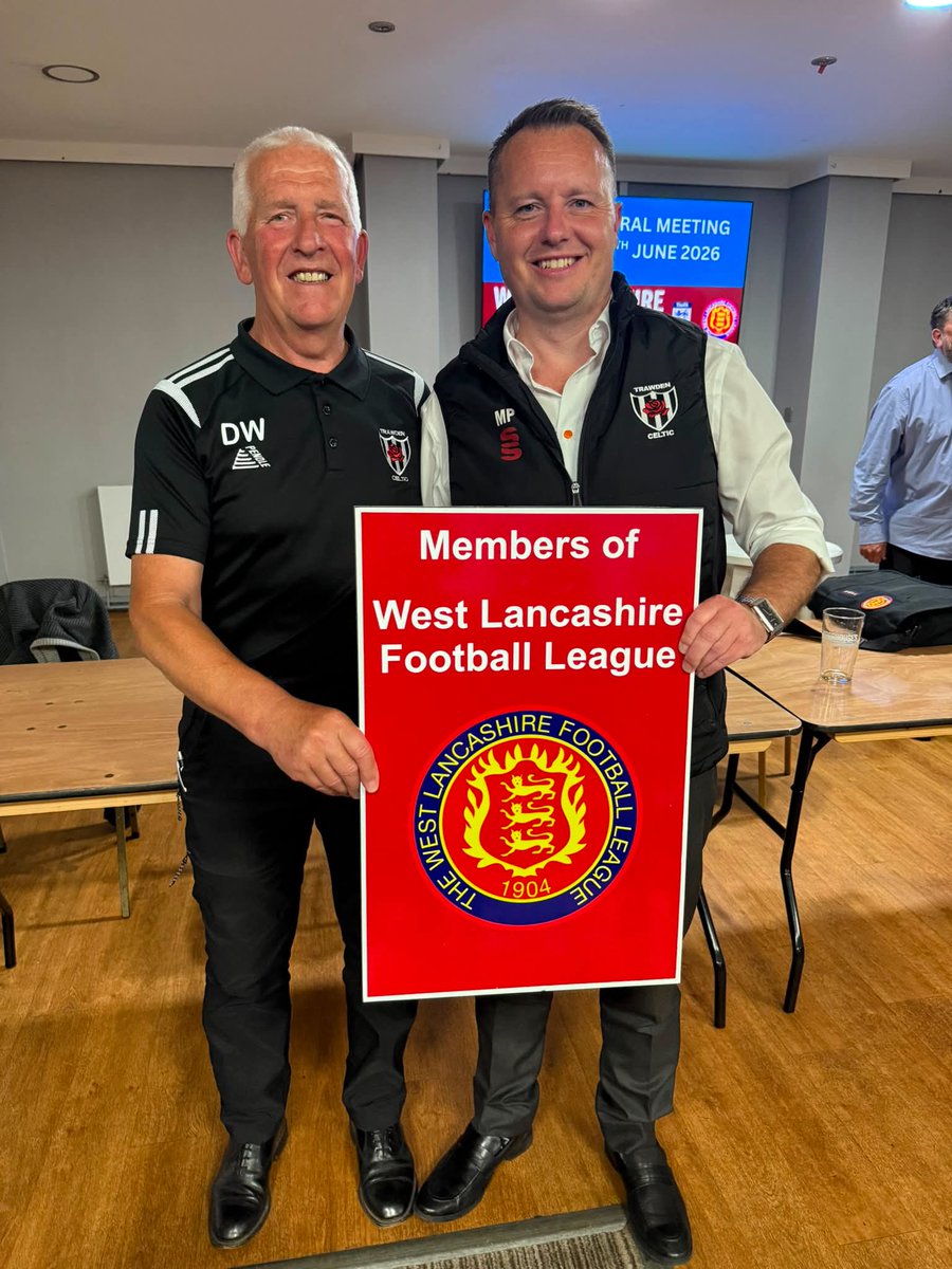 westlancsleague's tweet photo. 𝗡𝗘𝗪 𝗖𝗟𝗨𝗕𝗦 𝗔𝗡𝗗 𝗣𝗟𝗔𝗬-𝗢𝗙𝗙𝗦 

A busy AGM last night saw @TrawdenCelticFc and @wilfs_fc elected to the West Lancs for 2026/27.

It also saw the introduction of end-of-season 𝗽𝗹𝗮𝘆-𝗼𝗳𝗳𝘀 🏟️

𝗛𝗲𝗿𝗲'𝘀 𝘁𝗵𝗲 𝗹𝗼𝘄𝗱𝗼𝘄𝗻 ⤵️⤵️
https://t.co/dDSRPZ0SaH https://t.co/fWwDj6MP5h