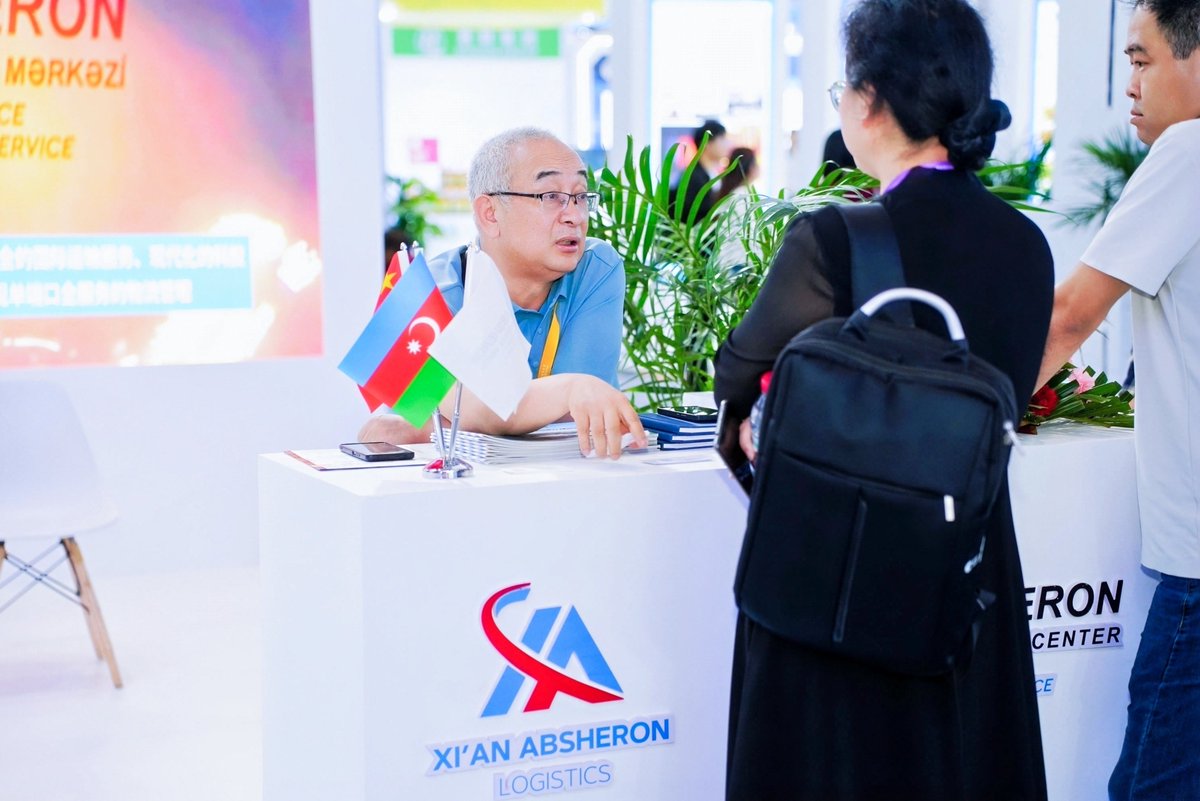 AbseronPort's tweet photo. 👉 Absheron Logistics Center and its subsidiary company, Xi’an Absheron Logistics, participated in the “10th Silk Road International Exposition and the Investment and Trade Forum for Cooperation between East &amp; West China”.

#AbsheronLogisticsCenter #XianAbsheronLogistics https://t.co/K0czd1eUsX