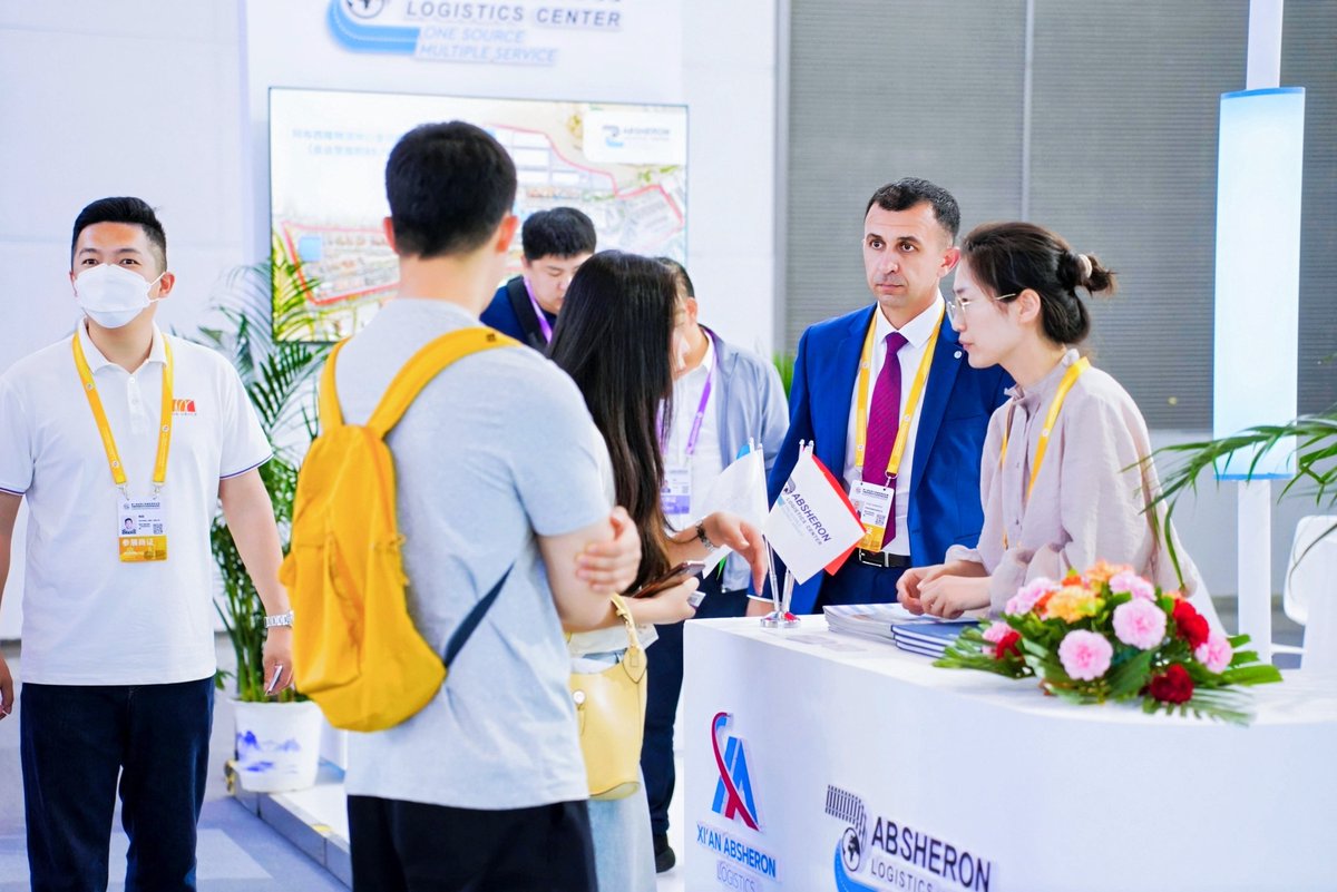 AbseronPort's tweet photo. 👉 Absheron Logistics Center and its subsidiary company, Xi’an Absheron Logistics, participated in the “10th Silk Road International Exposition and the Investment and Trade Forum for Cooperation between East &amp; West China”.

#AbsheronLogisticsCenter #XianAbsheronLogistics https://t.co/K0czd1eUsX