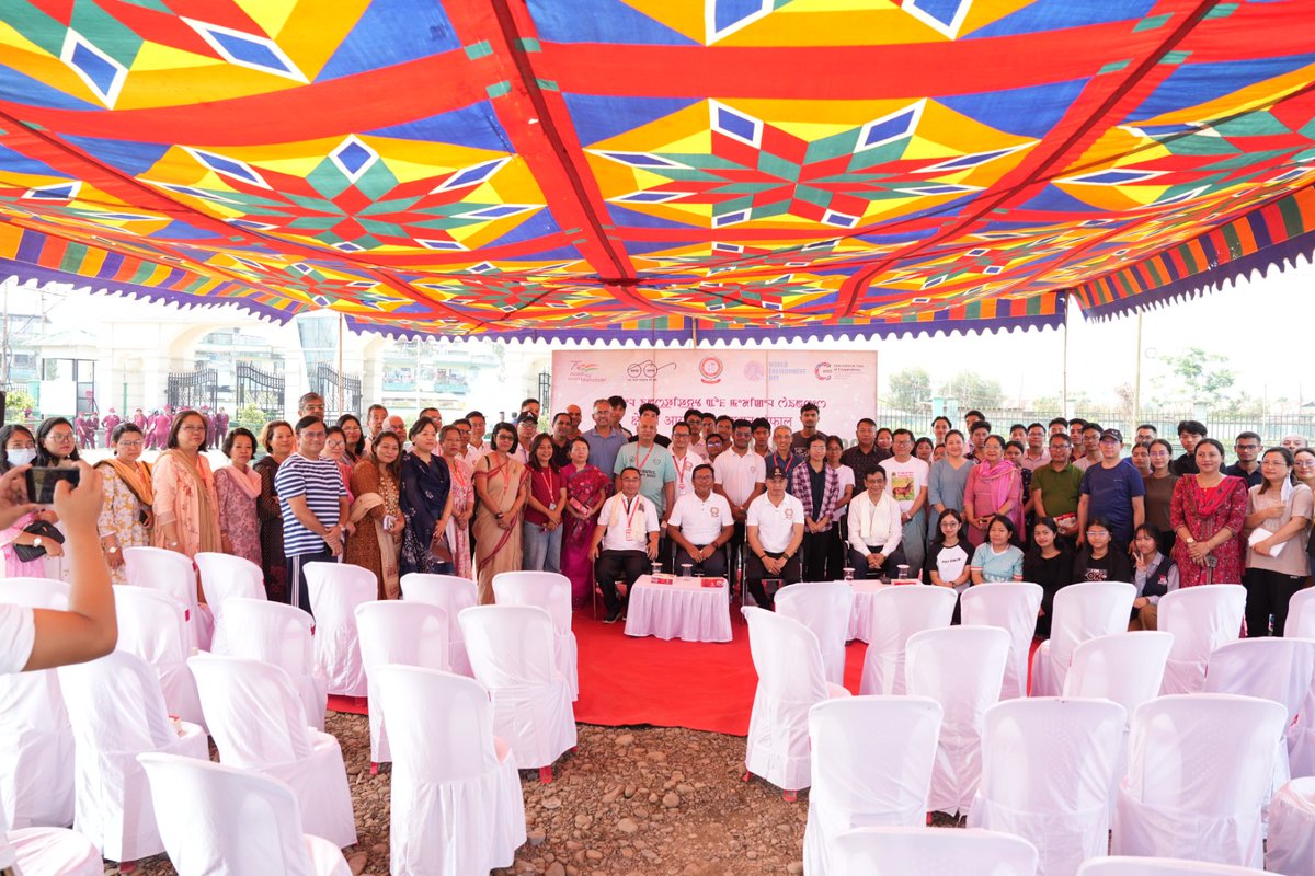 RIMSIMPHAL1's tweet photo. RIMS, Imphal, observed World Environment Day today at the Dental College (Second Campus) under the global theme, “Inspired by Nature: For Climate, For Our Future.@MoHFW_INDIA https://t.co/hGQYWdgVmL