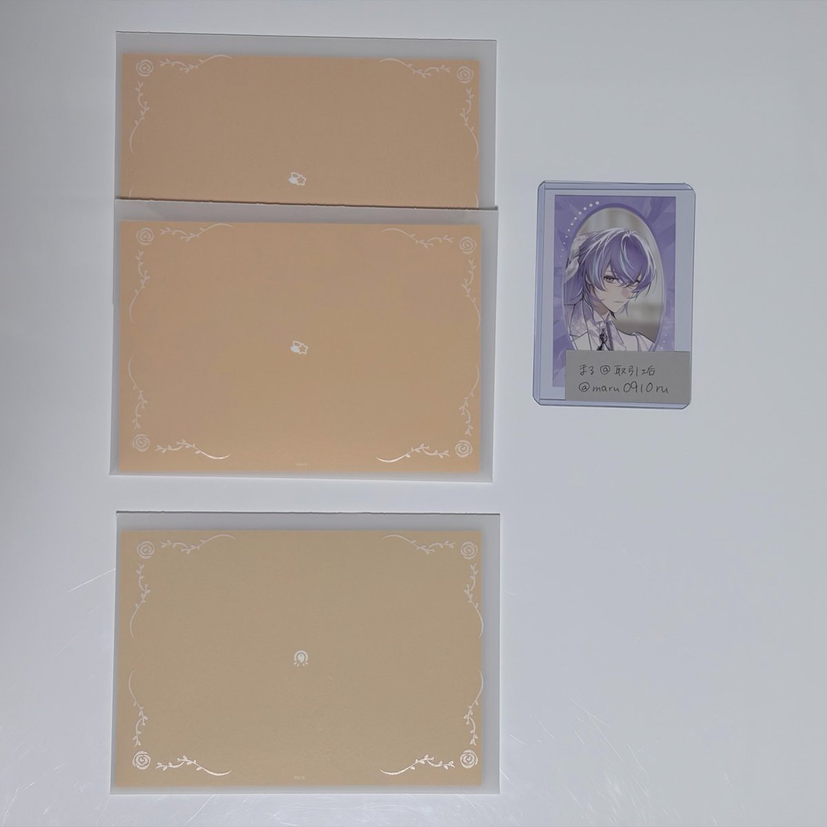 maru0910ru's tweet photo. 【交換/譲渡】
にじさんじ Luminous Marriage ジューンブライド2026 ランダムフォト風カード Aグループ 特典 ポップアップカード

譲▶︎画像1、2枚目

求▶︎画像3枚目
       譲渡の場合定価➕送料いただきます

郵送または都内手渡し可能です
検索からでも気軽にお声かけください https://t.co/eRS9ZxnYIM