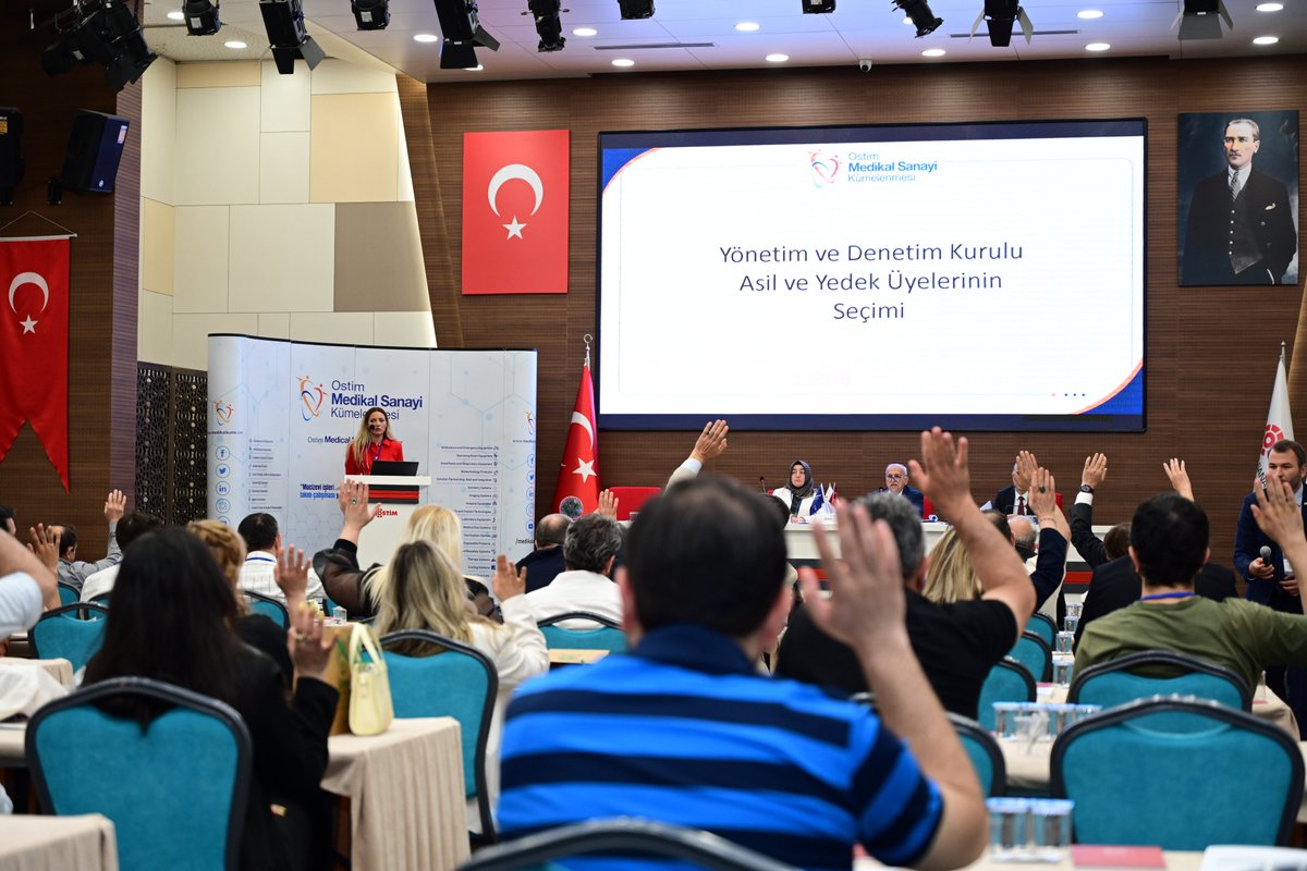 ostimosb's tweet photo. OSTİM Medikal Sanayi Kümelenmesi 7. Olağan Genel Kurul Toplantısı OSTİM OSB Konferans Salonu’nda gerçekleştirildi. Genel Kurulda yapılan seçimde Yönetim ve Denetim Kurulu üyeleri belirlendi. @medikalkume #OSTİM https://t.co/L6hPQgXz9N