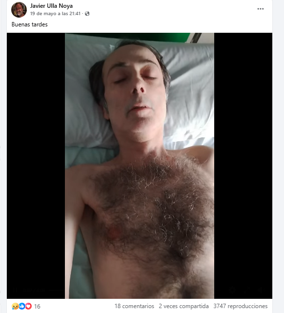 JulianMaciasT's tweet photo. Si uno mira sus últimas publicaciones en redes verá que está ingresado en un hospital en una situación de salud muy grave y que al parecer intentó quitarse la vida varias veces tras que sentencia los separara definitivamente de sus hijos. Pero más atrás sus posts son anti PSOE. https://t.co/RKqvbpky1A