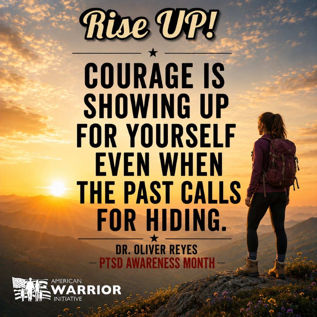 LouiseThaxton's tweet photo. Real courage isn’t the absence of fear—it’s choosing to keep showing up, healing, and moving forward despite it. 💙 @Fairwaysteve1 #PTSDAwarenessMonth #FairwayHomeMortgage https://t.co/E7qs6882AN