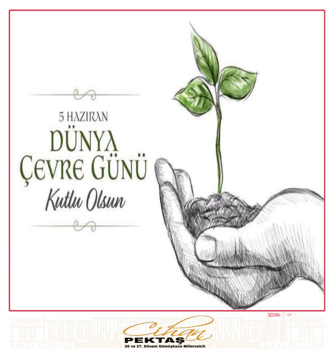cihanpektas1's tweet photo. Yaşanabilir, huzurlu ve güvenli bir dünyanın anahtarı sürdürülebilir çevredir.

5 Haziran #DünyaÇevreGünü Kutlu Olsun. 🍃 https://t.co/6pOcVCXQFx