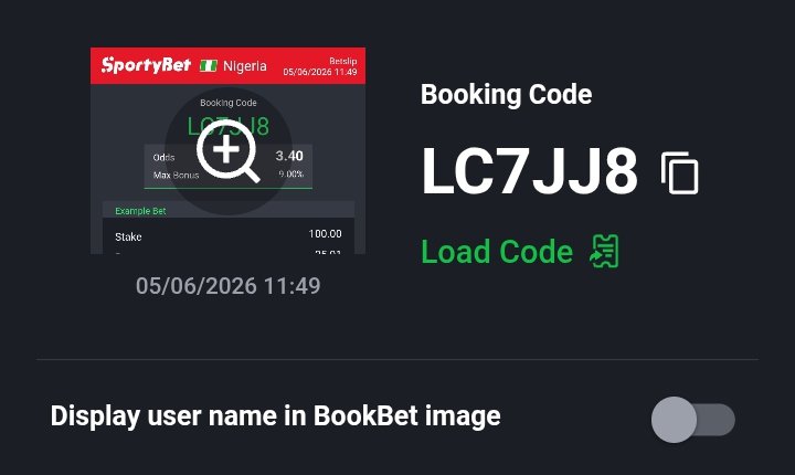 Troopz_sig's tweet photo. It's sporty

LC7JJ8➡️ sharp 3 odds 

Goodluck!! 

🔞18+ Bet responsibly 

@AALpunter @AbasiamaBets @AjummaGold23 @africanBOSS_ @ANALYSTRONNY @Atungmpauton @Ball2ReignXX @BET_MASTER208 @Bhtopvr @BookiesTransact https://t.co/tAgXg9ebvI