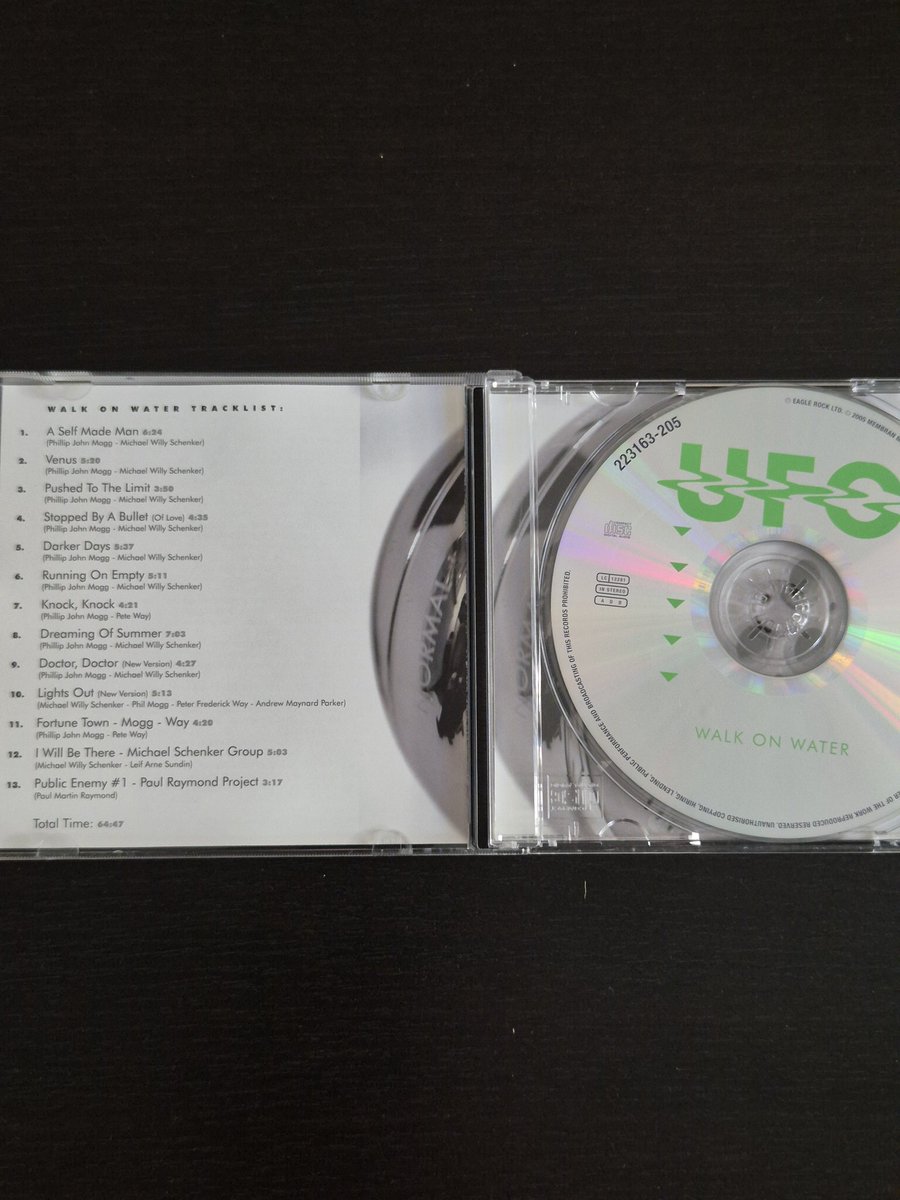 BubenikKarel's tweet photo. I bought this album at a second-hand music shop today.
UFO - Walk on Water (1995)
This release has a different album cover.The album contains five bonus tracks.
#NowPlaying #UFOband https://t.co/FVvdzhxevy
