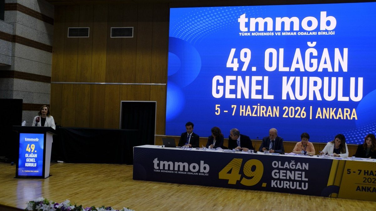 DEMGenelMerkezi's tweet photo. Parti Sözcümüz Ayşegül Doğan, Türk Mühendis ve Mimar Odaları Birliği 49. Olağan Genel Kurulu'nda konuştu.

Emeğin örgütlü gücü toplumsal adaletin teminatıdır. TMMOB'un mesleki ve toplumsal mücadelesi bizim de mücadelemizdir. Mücadelemizi ortaklaştırarak büyüteceğiz. https://t.co/jzytPapyFu