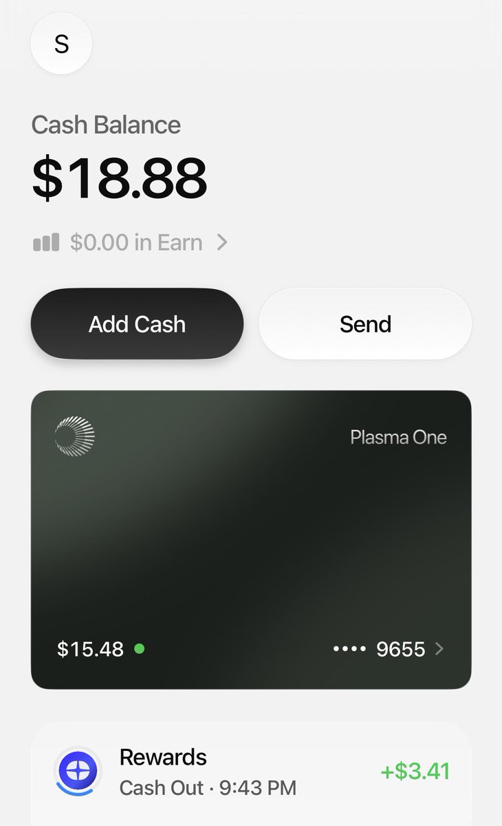 Zenestraseven's tweet photo. หลังจากใช้งานมาตอนนี้ผมได้ cashback แล้วนะครับของ plasma (ลืม update) 🥹

สามารถ cash out แปลงกลับเป็น $USDT ได้เลย ถ้าไม่อยากถือ $XPL 

ถ้า sub พวก AI plasma ได้รับ cashback ถึง 10% เลยนะครับ (ปกติ 3%)

link : https://t.co/M1bjQoETsX

ใครอยากได้ ref ผมมี 3 ref นะครับ
- RBE6D9
- KWCJNY
- QRHS42

แต่ของดีอีกตัวคือ Etherfi ที่ cashback กลุ่ม AI ให้ถึง 15% 🤩
ผมสั่งบัตรใหม่ไปพึ่งได้ แต่ยังไม่ได้ลองใช้ครับ

ref : https://t.co/YaUekETtET 

Good luck friends ✌🏻