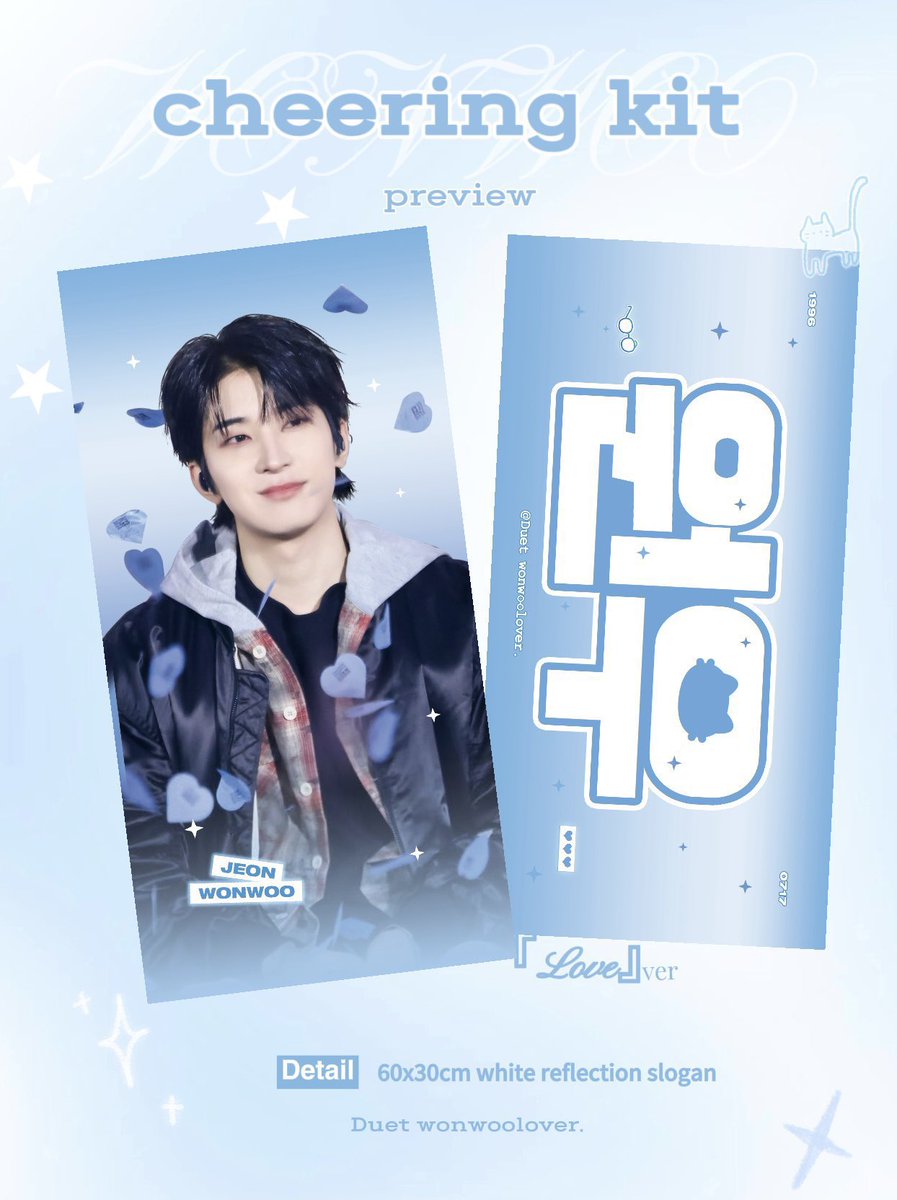 shuadaisies's tweet photo. SEVENTEEN IN CARATLAND 2026
cheering kit for wonwoo by @Duetwonwoolover 

— slogan: ₱900 ea
— mini keyring versions: ₱500 ea
— doo: june 13
— dop: 50% on june 13, rembal once onhand in the ph
— arrival: june 24
📩 dm to order 

🏷️ wts lfb go svt korea pasabuy feta handcarry venue incheon pickup