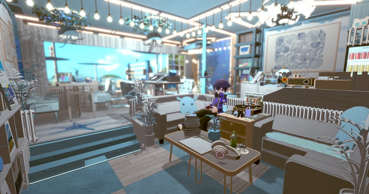 ALLorNGogh47's tweet photo. こちらのお部屋にお邪魔した時の写真を……！
爽やかな色調のお部屋で、足湯できたりといろんなエリアがあって楽しかったです
三枚目のギタースペース��めっちゃかわいくて素敵でした…！！ https://t.co/Qc5qb7XvwS