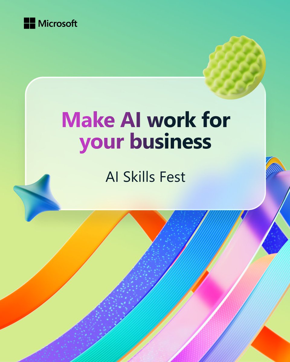 MicrosoftSE's tweet photo. Copilot said: 2 dagar kvar till Microsoft AI Skills Fest ⏳

Är du redo att utforska, experimentera och upptäcka vad du faktiskt kan göra med AI? 👀
Hämta ditt kostnadsfria pass: https://t.co/Nnyj6hQghN✨

Och när du är redo: anta AI agent-utmaningen 🏆

@MicrosoftLearn
#AISkillsFest