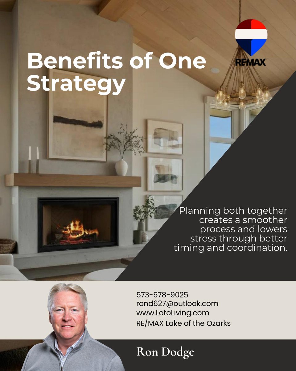 RonDodgeRealtor's tweet photo. Treating your sale and purchase as one coordinated move, not two separate deals, removes pressure and surprises at Lake of the Ozarks. 

Would you plan them together or separately? https://t.co/JcqPRF6RUo