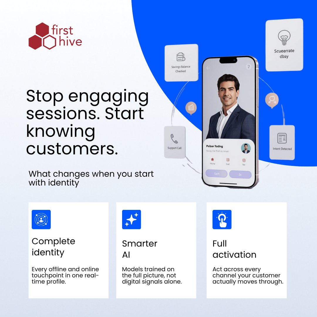 FirstHive's tweet photo. Engagement platforms activate channels. FirstHive unifies customer identity. One profile. Every touchpoint. Smarter personalization powered by complete customer intelligence.

Book a demo:https://t.co/A68Ulq3i5p

#martech #firsthive #customerdataplatform #customerdata #AgenticAI https://t.co/XKfgNsX4EL
