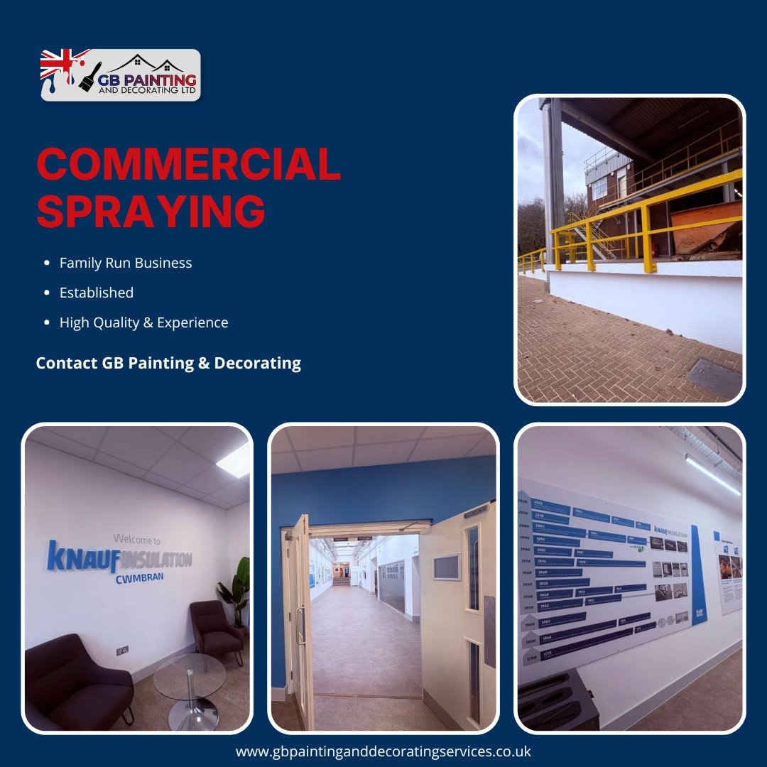 DecoratedGb's tweet photo. Refresh your commercial space with professional spray finishing. Smooth, modern results with minimal disruption.

Call 01633 741 405

#CommercialSpraying #PaintingAndDecorating #OfficeRefurbishment #SouthWalesBusiness https://t.co/VipDSihtyX