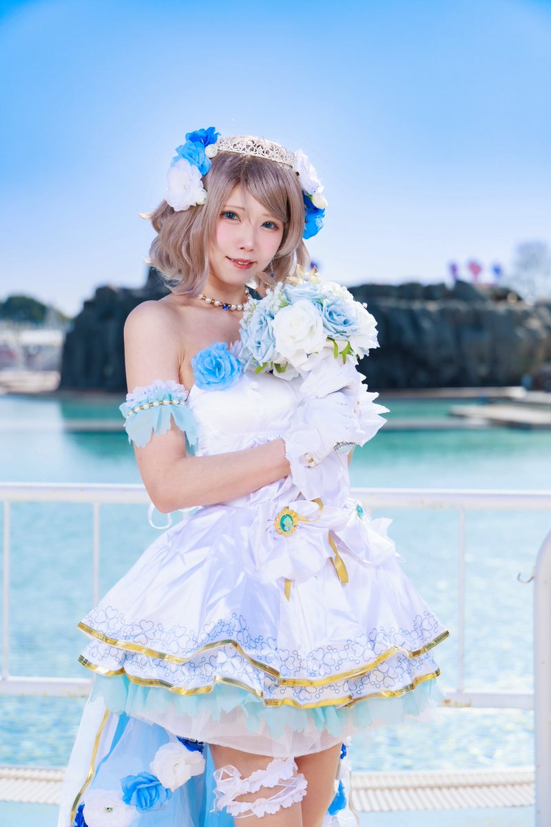 cos/ラブライブ!サンシャイン!! 渡辺曜 🕊 wedding ver. 青い空と