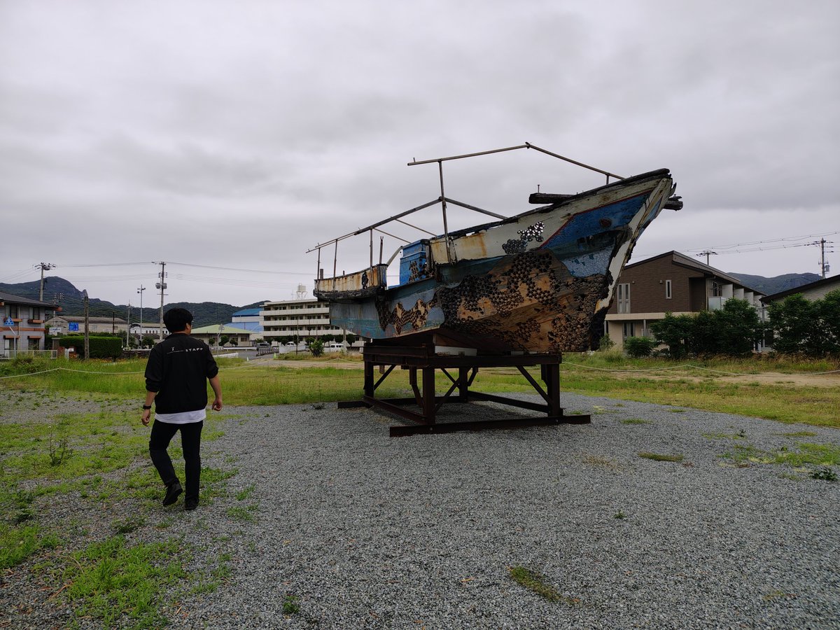 JJ5PSM's tweet photo. 今日は来週の土日(13,14日)に公開される瀬戸内国際芸術祭の作品のメンテナンスのために小豆島に行ってきました！
台風による損傷もほとんどなくオープンできそうです。 https://t.co/5dD6NdQuQn