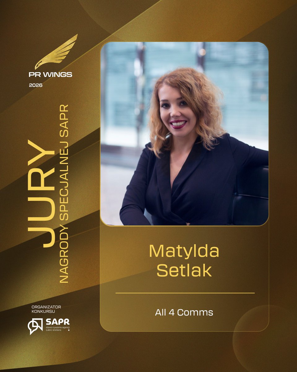 MatyldaSetlak's tweet photo. 🏆 Delighted to once again serve as a jury member for the Special Award category at this year's PR Wings competition in Poland. Looking forward to reviewing some of the most interesting PR and communications campaigns, and seeing how the industry continues to evolve. 🚀 #PRWings https://t.co/LZMVo223Q1