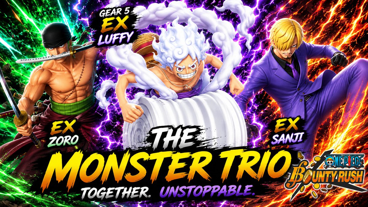 _Gamingkami's tweet photo. MONSTER TRIO IS UNSTOPPABLE https://t.co/vmrt2GfouF

@OPBR_global @OPBR_official #ONEPIECE                                        #ONEPIECEカードゲーム #summon #summons #GameplayVideo #luffy #luffyxnami #Luffyfem #BountyRushSnap #BountyRush https://t.co/6Z2k3Pm7fQ