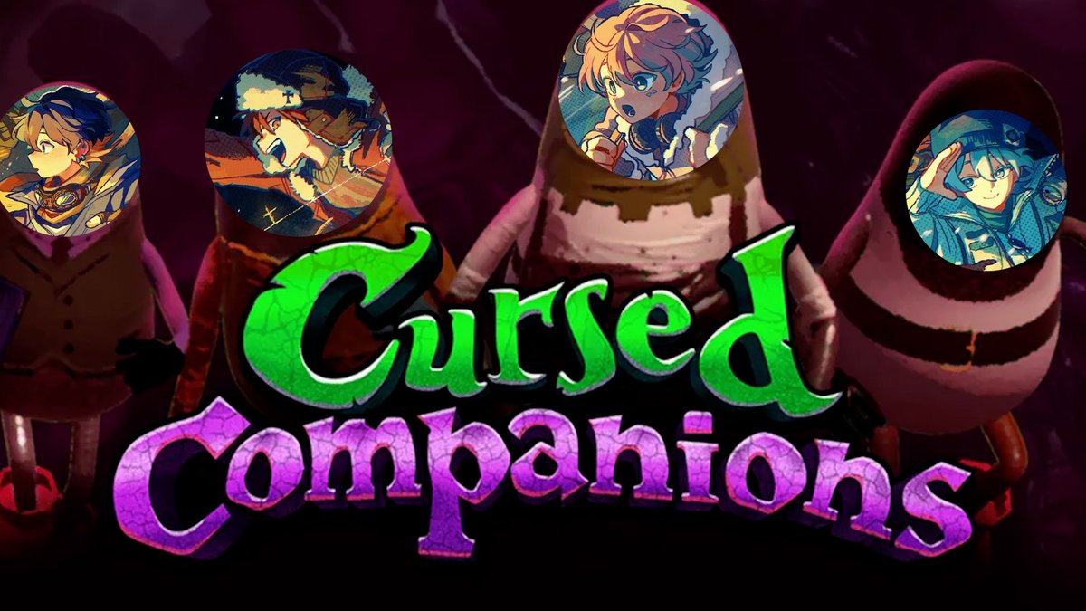 Dononichijo's tweet photo. 【お知らせ🎉】  
どの日常 配信のお知らせ🖥📢

明日の21時から Cursed Companions というゲームをします！！
NGワードが付与されている世界で4人の絆が試される👏
一体だれが最初に裏切るのか・・・

▶明日の21時から
https://t.co/nifAb2IyE7 https://t.co/Uj7Y8z1ETV