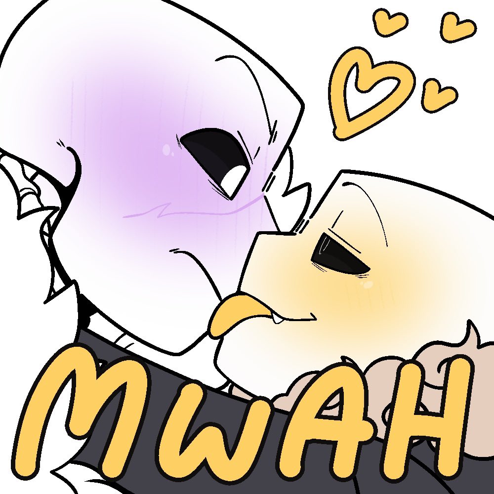 NeahChanArt's tweet photo. Smooches >:33 https://t.co/Q33fslybwm